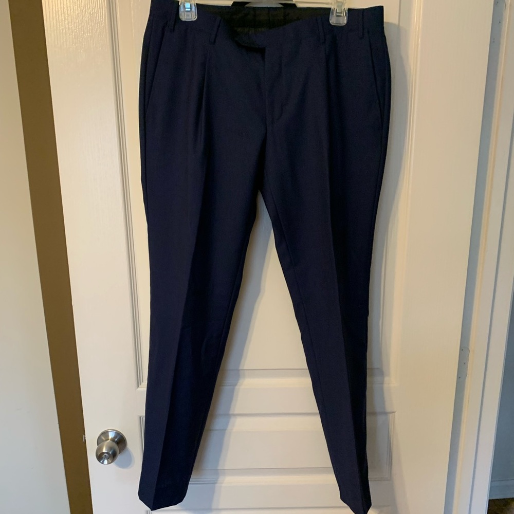 Modern navy wool corneliani pants size 48R
